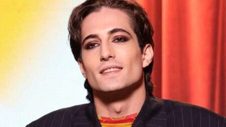 Frame che raffigura Damiano David dei Maneskin