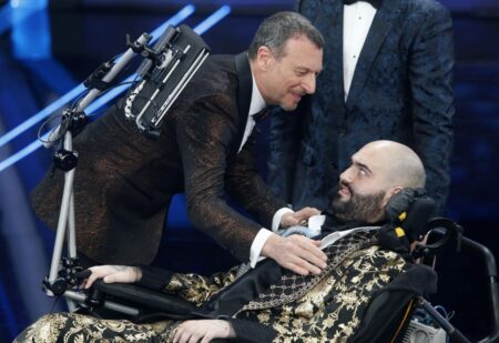 Paolo Palumbo a Sanremo con Amadeus