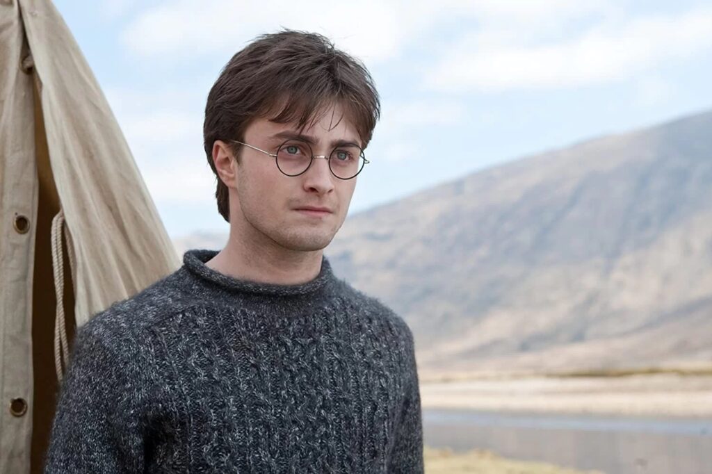 Frame che raffigura Daniel Radcliffe nei panni di Harry Potter