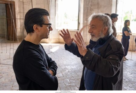 Gianni Amelio sul set de Il Signore delle Formiche