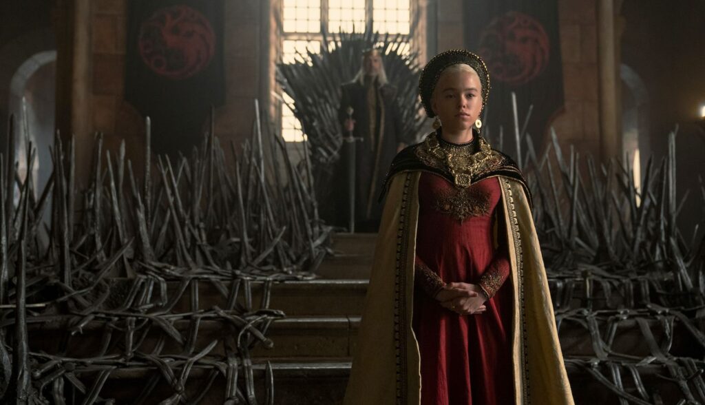 Rhaenyr Targaryen in una scena di House of the Dragon