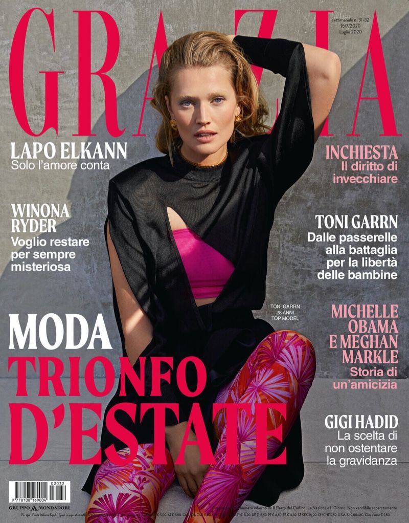 Toni Garrn sulla cover di Grazia