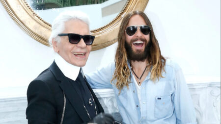 Jared Leto e Karl Lagerfeld