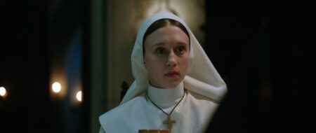 Frame che raffigura Taissa Farmiga in The Nun