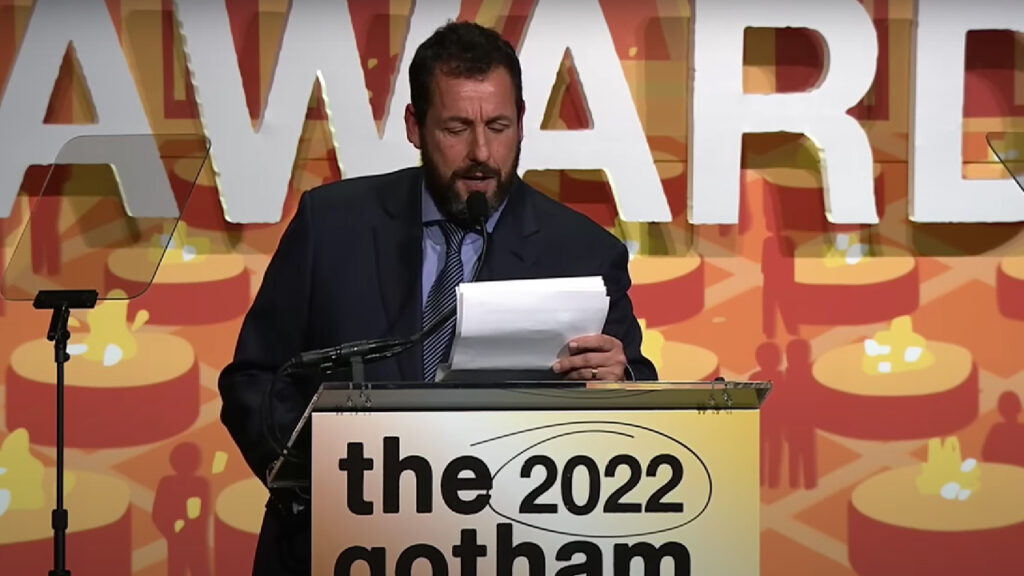 Adam Sandler discorso Gotham Awards 2022