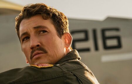 Frame che raffigura Miles Teller in Top Gun: Maverick