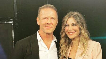 Rocco Siffredi con Francesca Fagnani
