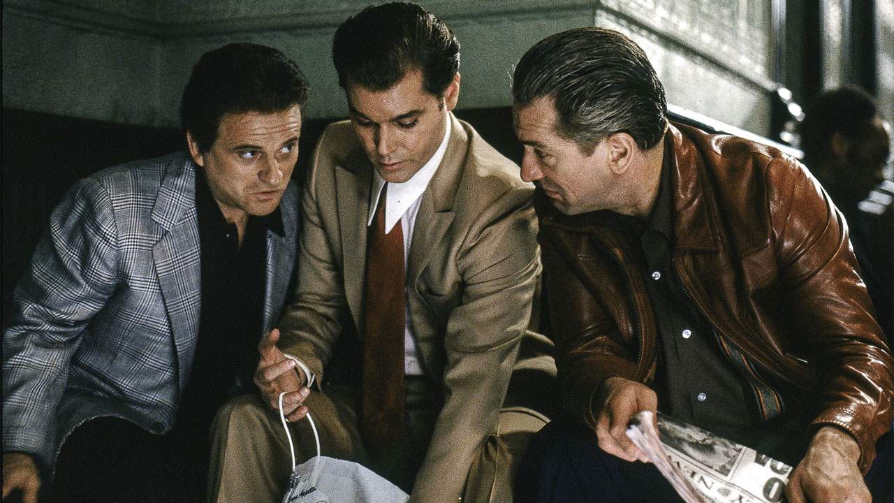 Joe Pesci, Ray Liotta e Robert De Niro in Quei bravi ragazzi