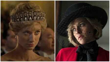 le due lady diana in the crown e spencer