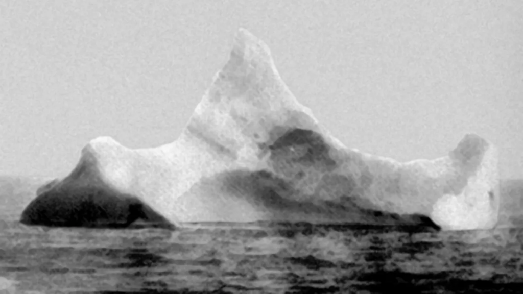 Una foto dell'iceberg del Titanic