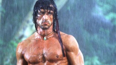 Una scena di Rambo