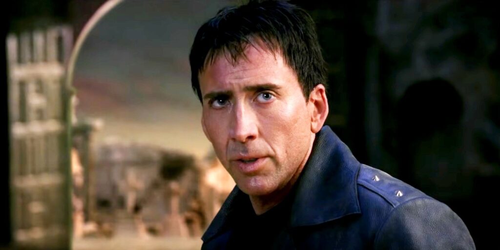Frame di Nicolas Cage in Ghost Rider