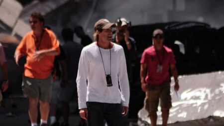 Michael Bay sul set