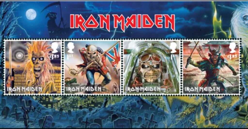 Francobolli degli Iron Maiden