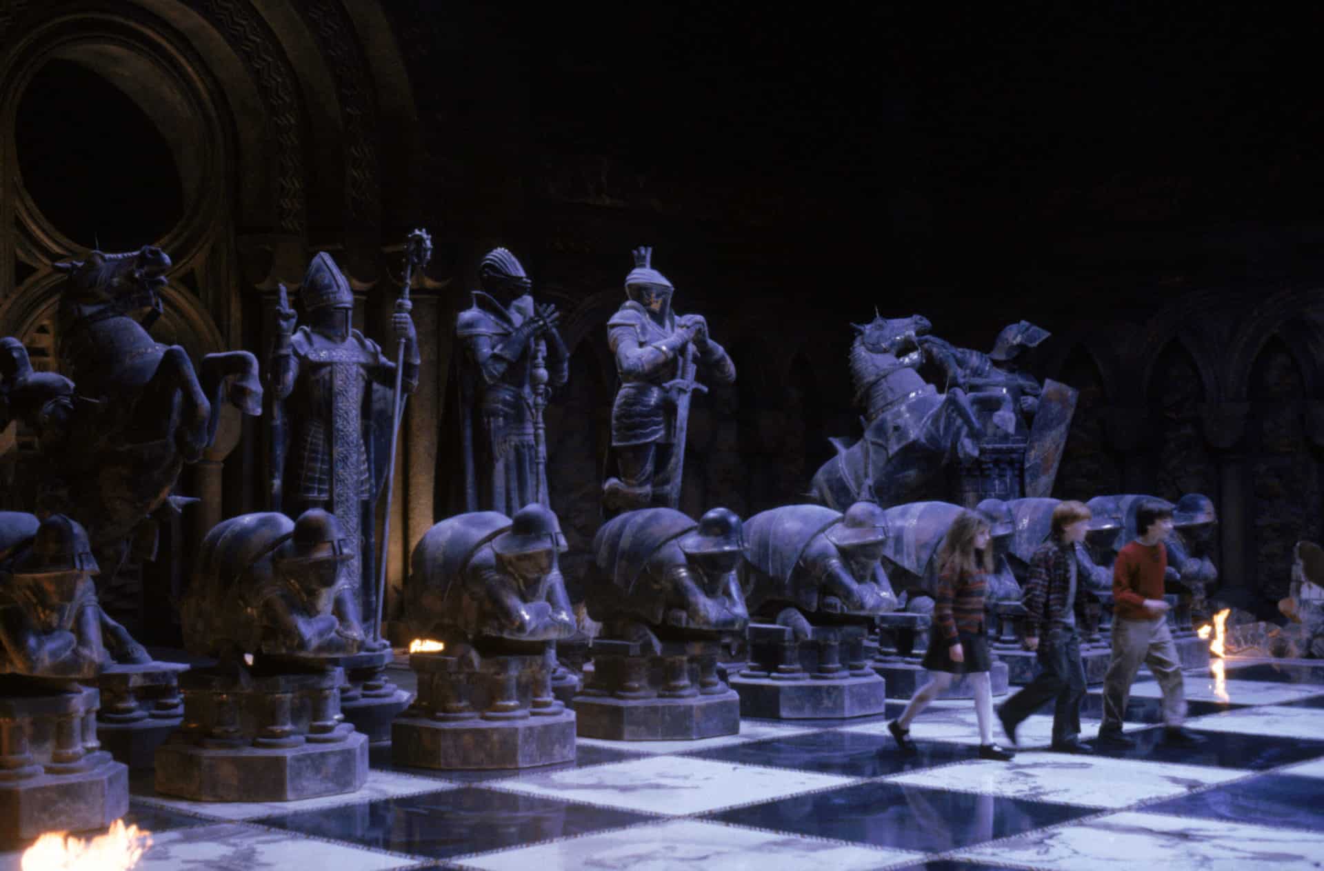 Una scena di Harry Potter e la pietra filosofale