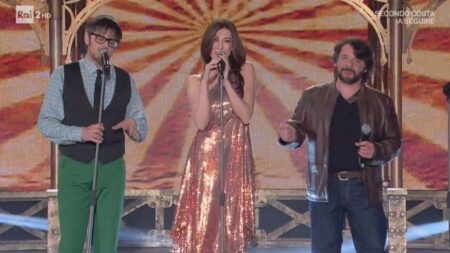 Virginia Raffaele con Lillo & Greg