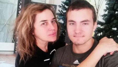 Lory Del Santo con il figlio Loren