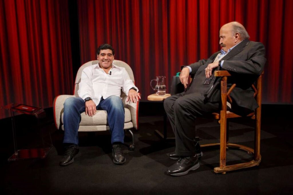Maurizio Costanzo e Diego Armando Maradona