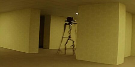 Un filmato della serie horror Backrooms su Youtube