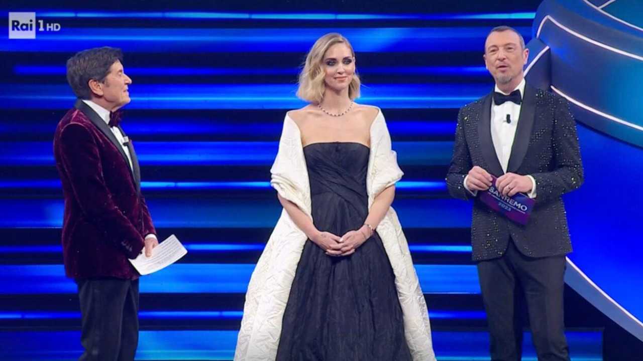 Chiara Ferragni a Sanremo 2023