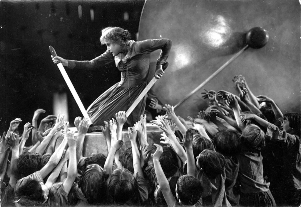 Un'immagine da Metropolis di Fritz Lang 