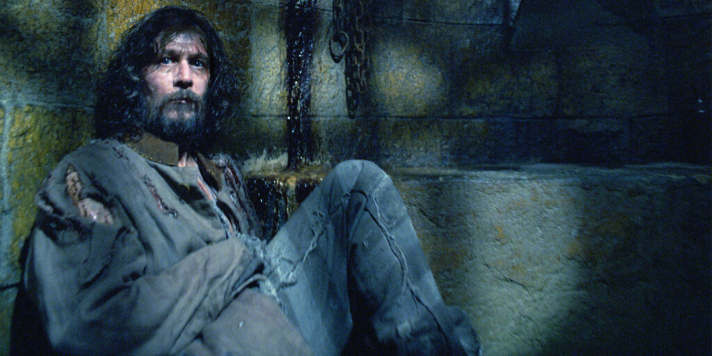 Sirius imprigionato ad Azkaban.