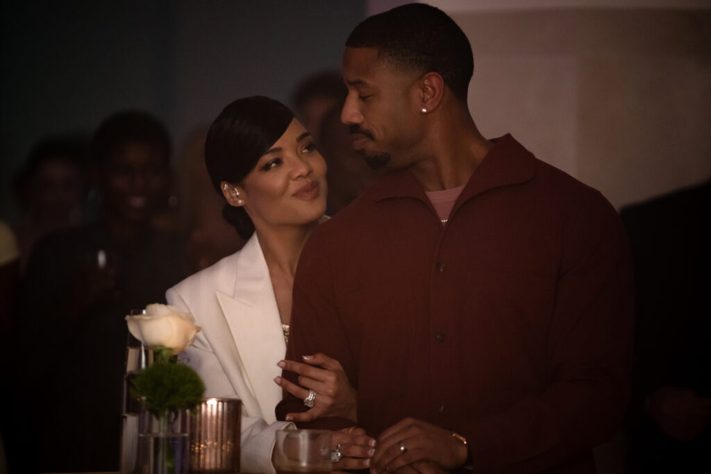 Thessa Thompson e Michael B. Jordan in Creed 3