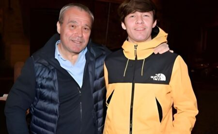 Claudio Amendola e suo figlio Rocco