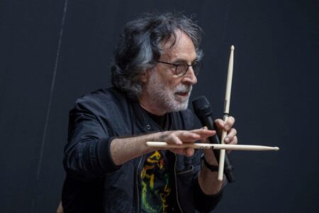 Il batterista Franz Di Cioccio.