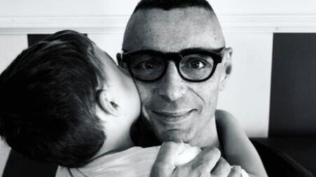 Alex Britti col figlio