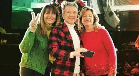 Pupo con la moglie Anna e la sua compagna, Patricia