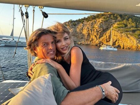 Alba Parietti e Fabio Adami