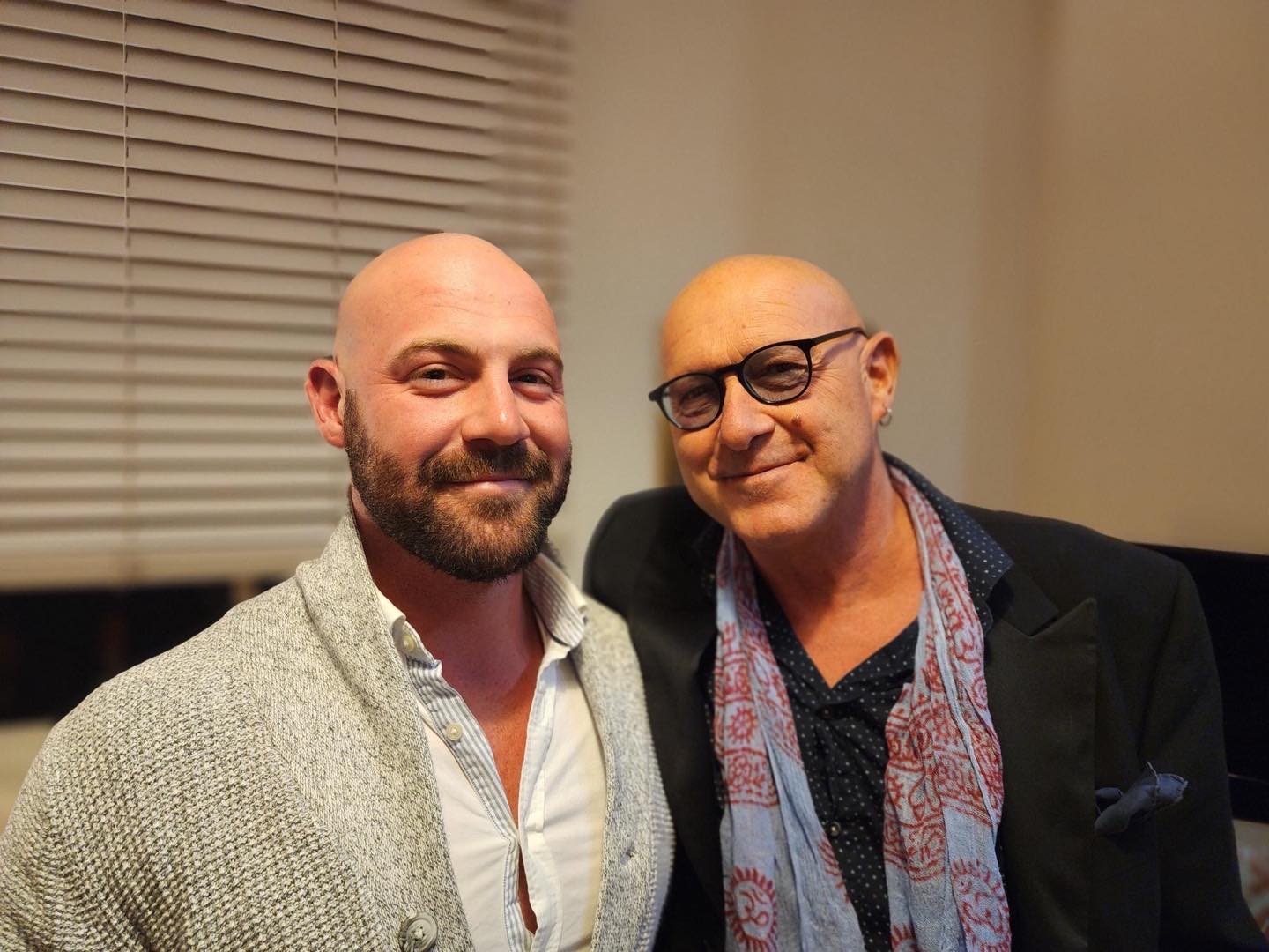 Alessandro Baudo con suo figlio Sean, nipote di Pippo