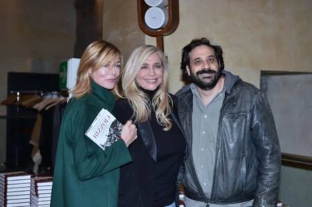 mara venier con i figli elisabetta ferracini e paolo capponi