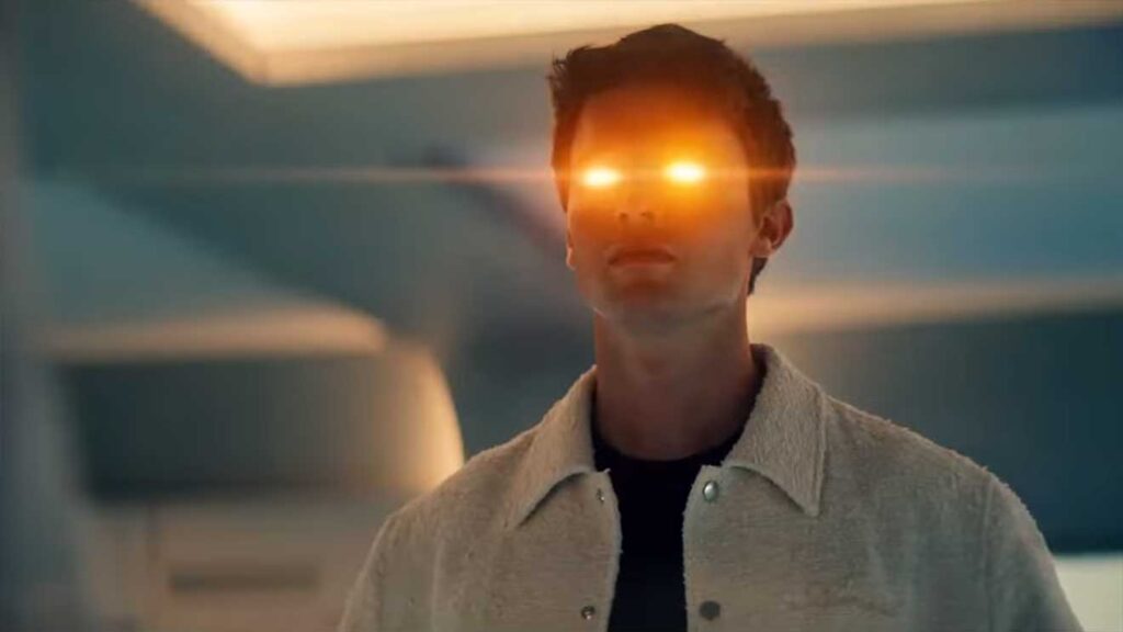 Golden Boy, uno dei protagonisti di Gen V, in una scena del pilot