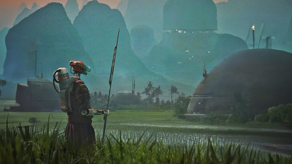 The Creator, la recensione del film di Gareth Edwards Una scena di The Creator