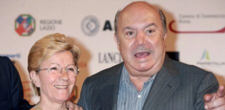 Fotografia che ritrae Lino Banfi e Lucia Lagrasta