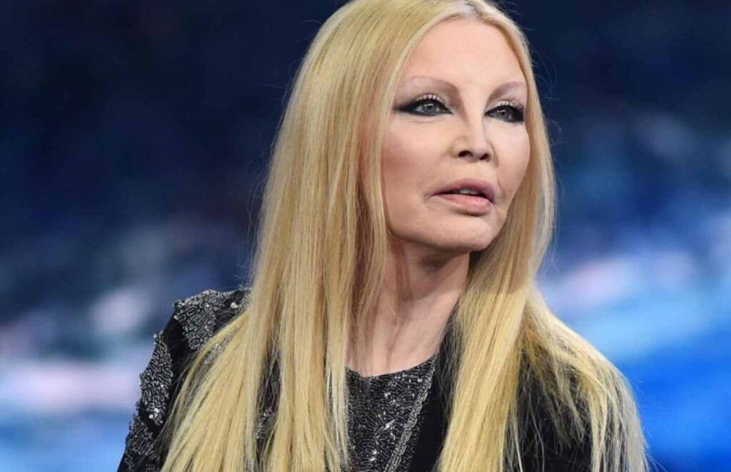 Patty Pravo durante un'apparizione televisiva.