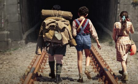 Tre dei quattro protagonisti di L'ultima volta che siamo stati bambini.