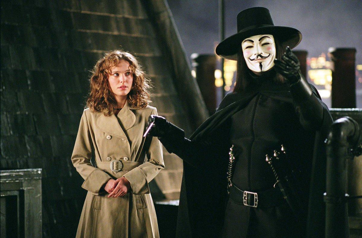 Una scena di V per Vendetta