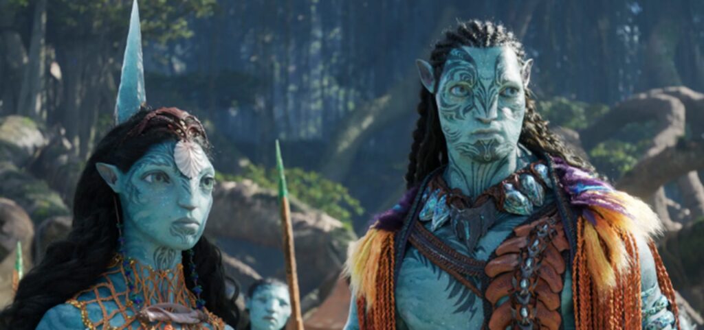 Avatar 3, James Cameron aggiorna sulla post-produzione “è frenetica” Frame tratto da Avatar - La via dell'acqua
