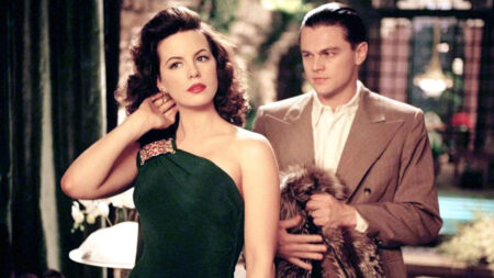 Kate Beckinsale e Leonardo DiCaprio in The Aviator
