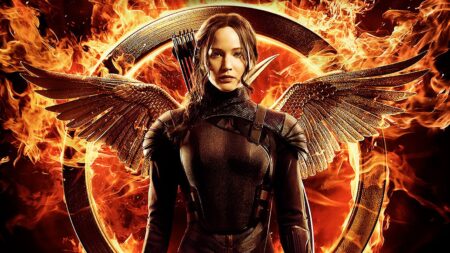 Jennifer Lawrence nel poster di Hunger Games