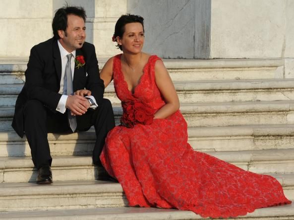 Mago Forest e sua moglie Angela nel giorno del matrimonio