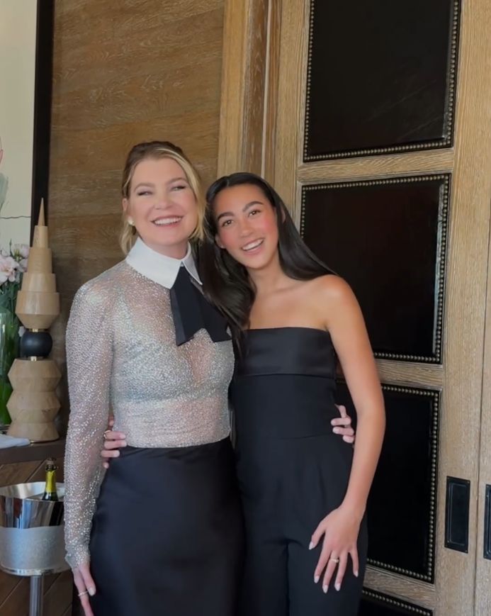 Ellen Pompeo insieme alla figlia Stella Luna agli Emmy 2024