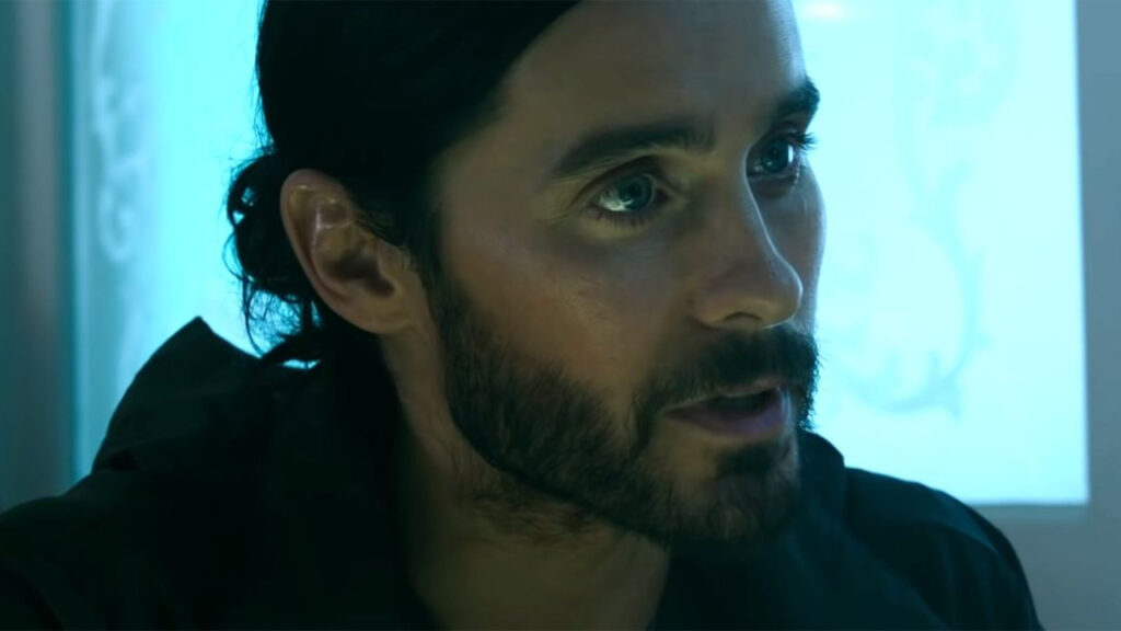 Frame che ritrae Jared Leto in Morbius
