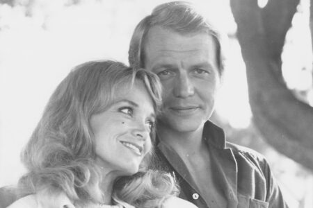 Lynne Marta e David Soul nel 1977 [Getty]