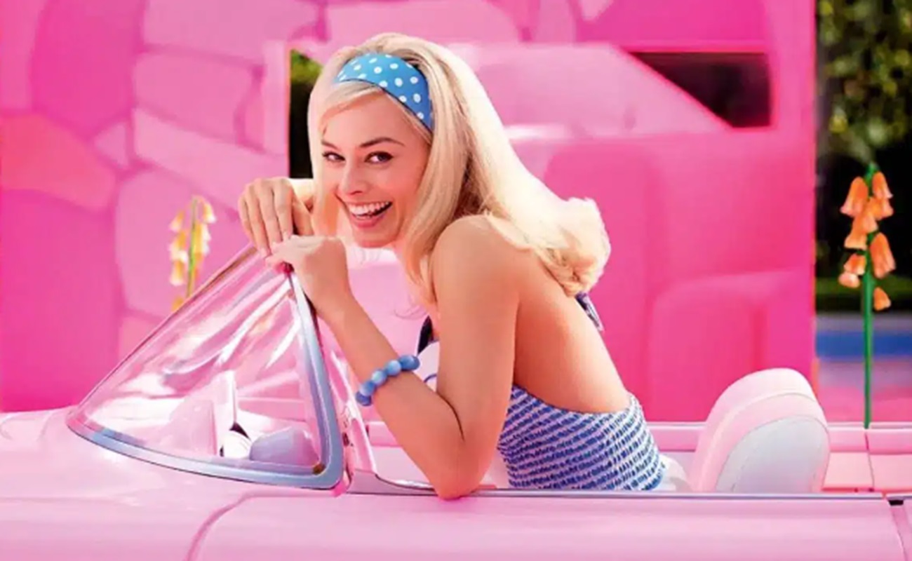 Frame che ritrae Margot Robbie in Barbie