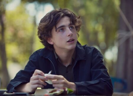 Frame che ritrae Timothée Chalamet