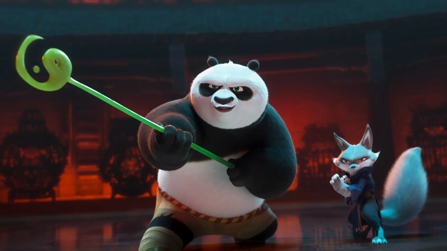 10 migliori film da vedere al cinema a marzo 2024 Una scena di King Fu Panda 4. Fonte: Universal Pictures International Italy.